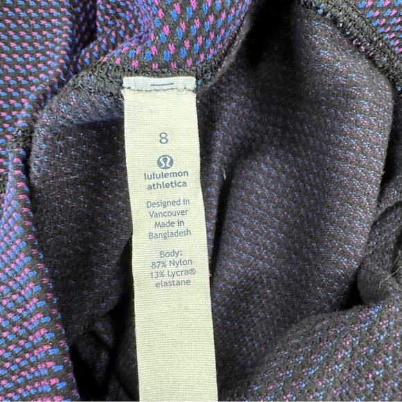 Lululemon Wunder Under Hi-Rise Tight Luon Variegated Knit Black/blue/pink Size 8 - Picture 5 of 16